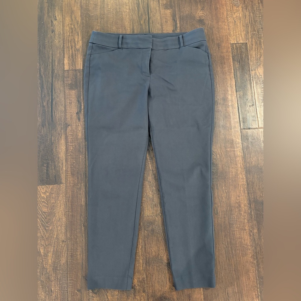 LOFT Charcoal Slim Ankle Pants